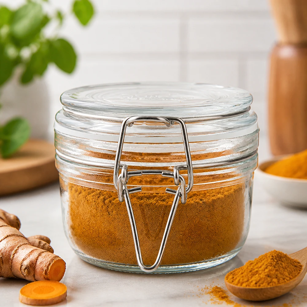 200ml Vorratsglas mit Bügelverschluss für gewerbliche Lagerung von Gewürzen und Pulvern - Pacadura Fachhandel
