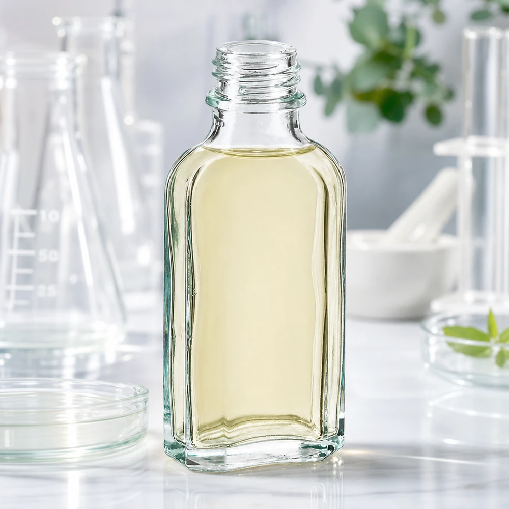 50 ml Meplatflasche klar DIN22 aus Glas für professionelle Abfüllung im Fachhandel