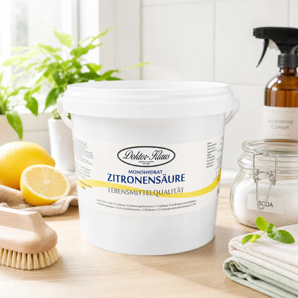 Zitronensäure 5kg Doktor-Klaus 5kg Zitronensäure Doktor-Klaus Monohydrat in Lebensmittelqualität für gewerblichen Einsatz und professionelle Reinigung