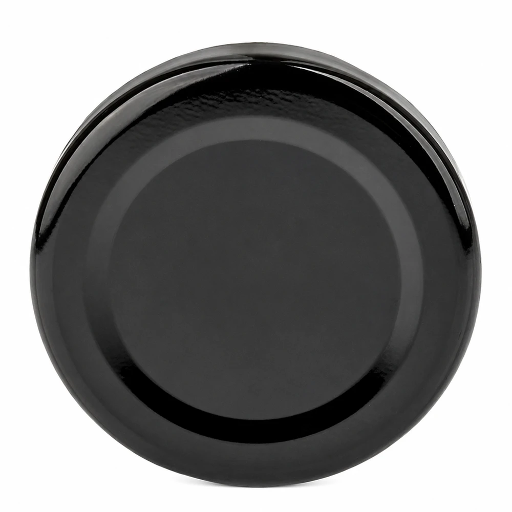 43mm BasicSeal Deckel schwarz (TO43) UNiTWIST 43mm TO43 BasicSeal Twist-Off-Deckel schwarz Metalldeckel für Gläser gewerblicher Einsatz Pacadura