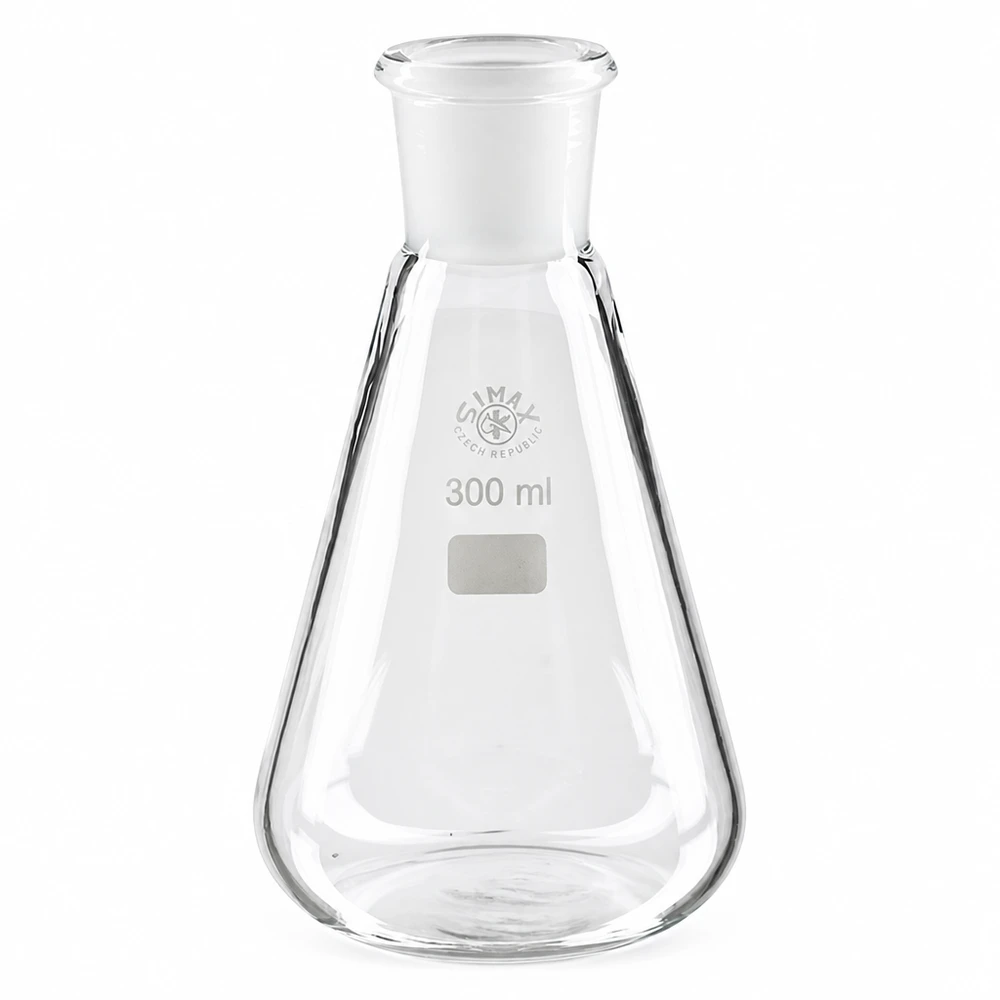 Erlenmeyerkolben 300ml Borosilikatglas mit Normschliff NS 29/32 für professionelle Laboranwendungen
