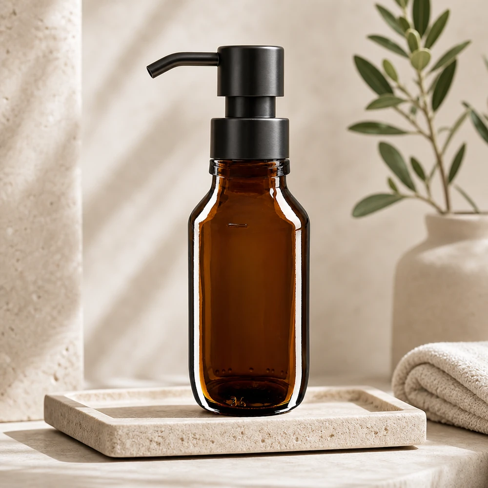 50ml Medizinflasche braun, ohne Verschluss PP28 ApoGlas 50ml Medizinflasche braun Apothekerglas PP28 ohne Verschluss für professionellen Einsatz im Fachhandel