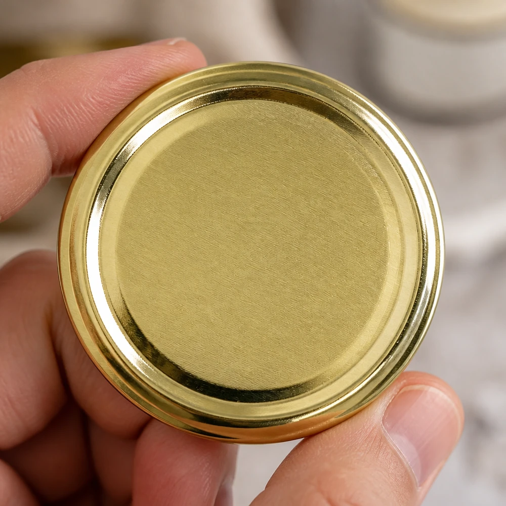 66mm BasicSeal Deckel gold (TO66) UNiTWIST 66mm BasicSeal Twist-Off-Deckel TO66 gold Metalldeckel für Gewerbebetriebe Pacadura Großhandel