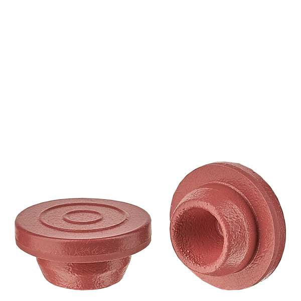 Injektionsstopfen 20mm rot aus Brombutyl Injektionsstopfen 20mm rot aus Brombutyl