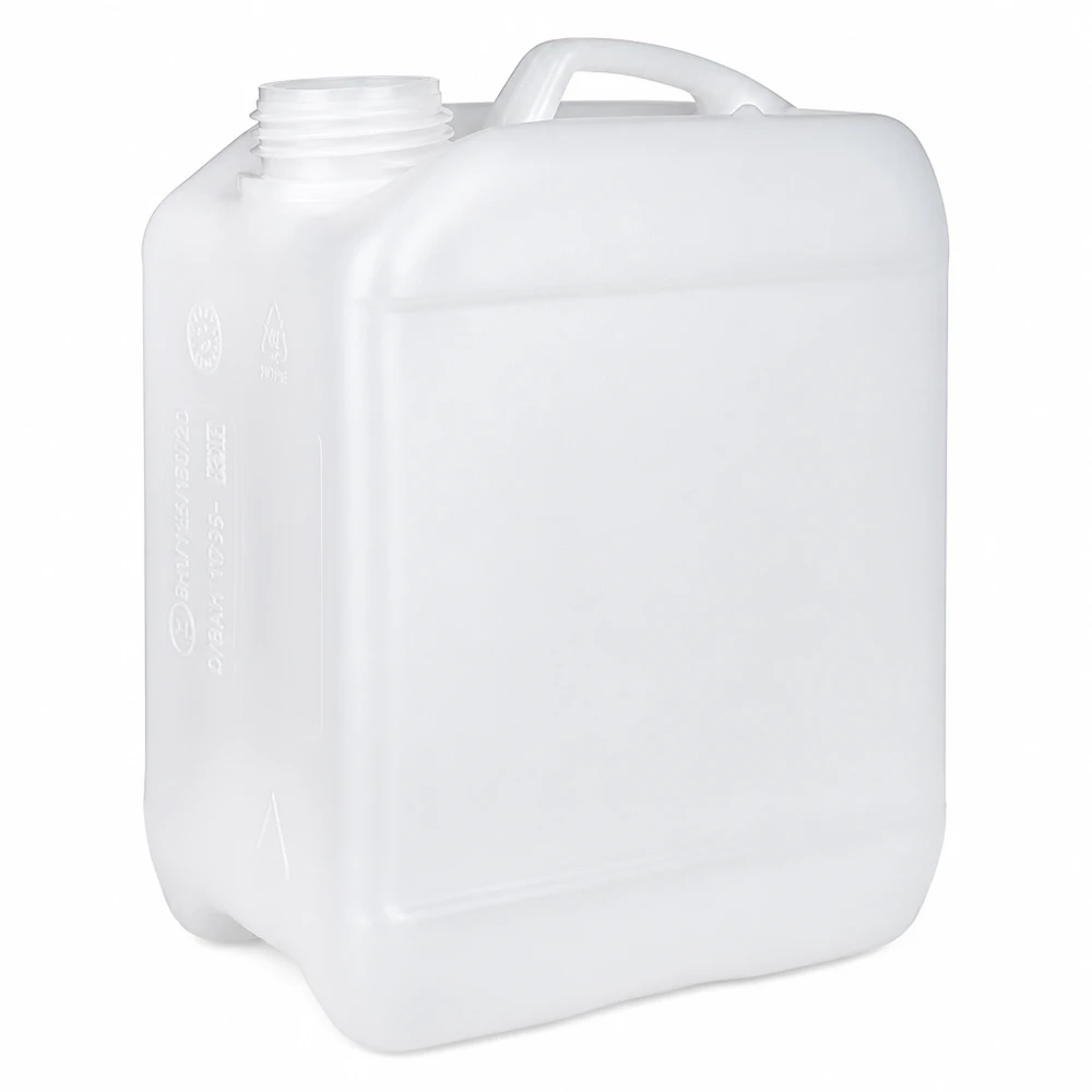 Kanister 2,5 Liter HDPE Kunststoff ohne Verschluss transparent weiß für gewerblichen Einsatz
