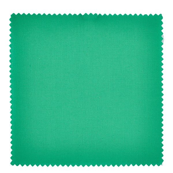 Grüner Stoff mit Zackenkante Nahaufnahme für Schmuckdeckchen 12cm quadratisch Marmeladenglas Abdeckung