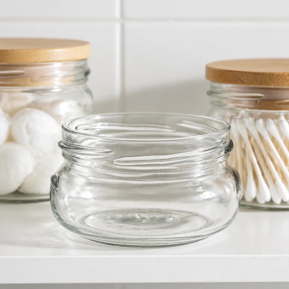 120ml Terrinenglas ohne Deckel (TO70) UNiTWIST UNiTWIST Terrina120 Terrinenglas 120ml TO70 Einmachglas mit Bambusdeckel für Küche und Vorratshaltung