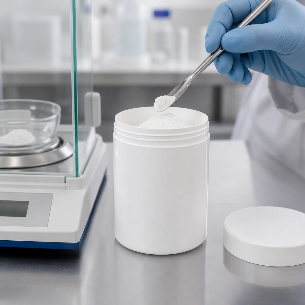 Weiße PP-Salbenkruke 300ml mit Schraubdeckel für professionelle Labor- und Pharmabefüllung