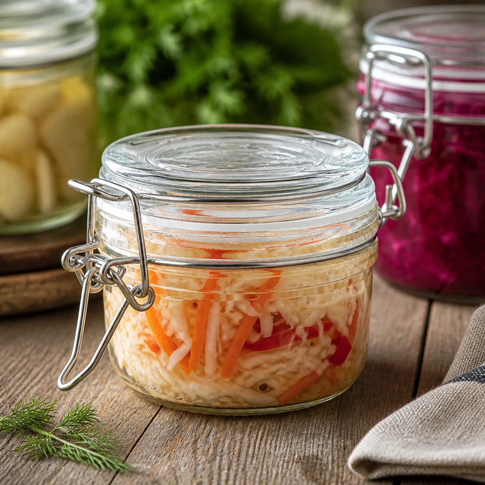 100ml Vorratsglas mit Silikonring und Bügelverschluss UNiTWIST 100ml Vorratsglas mit Bügelverschluss für professionelle Lebensmittellagerung im Fachhandel bei Pacadura