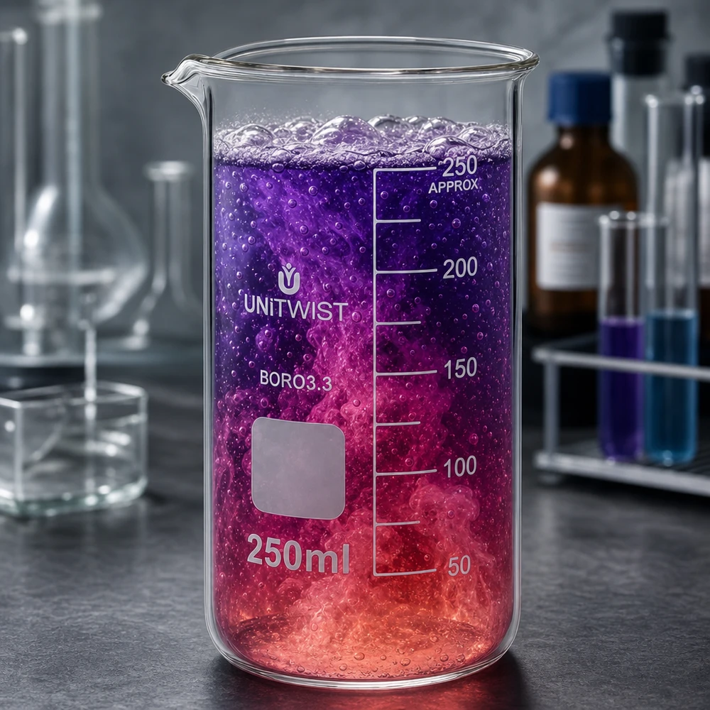 Becherglas 250ml Borosilikat, hohe Form UNiTWIST Becherglas 250ml hohe Form Borosilikat 3.3 UNITWIST für Labor und Gewerbe