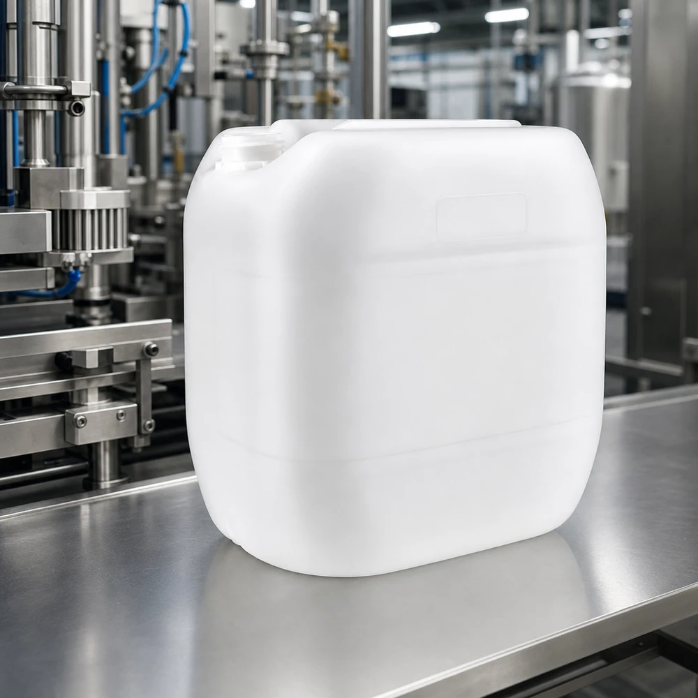 Kanister 30 Liter ohne Verschluss Weißer HDPE-Kanister 30 Liter ohne Verschluss für gewerblichen Einsatz in Industrie und Produktion