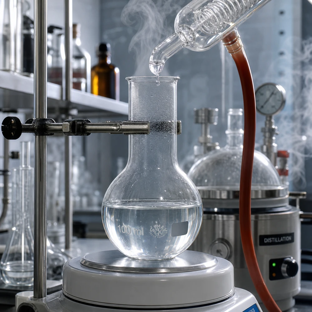 Stehkolben 100ml Weithals Stehkolben 100ml Weithals aus Borosilikatglas für professionelle Laboranwendungen und Destillation