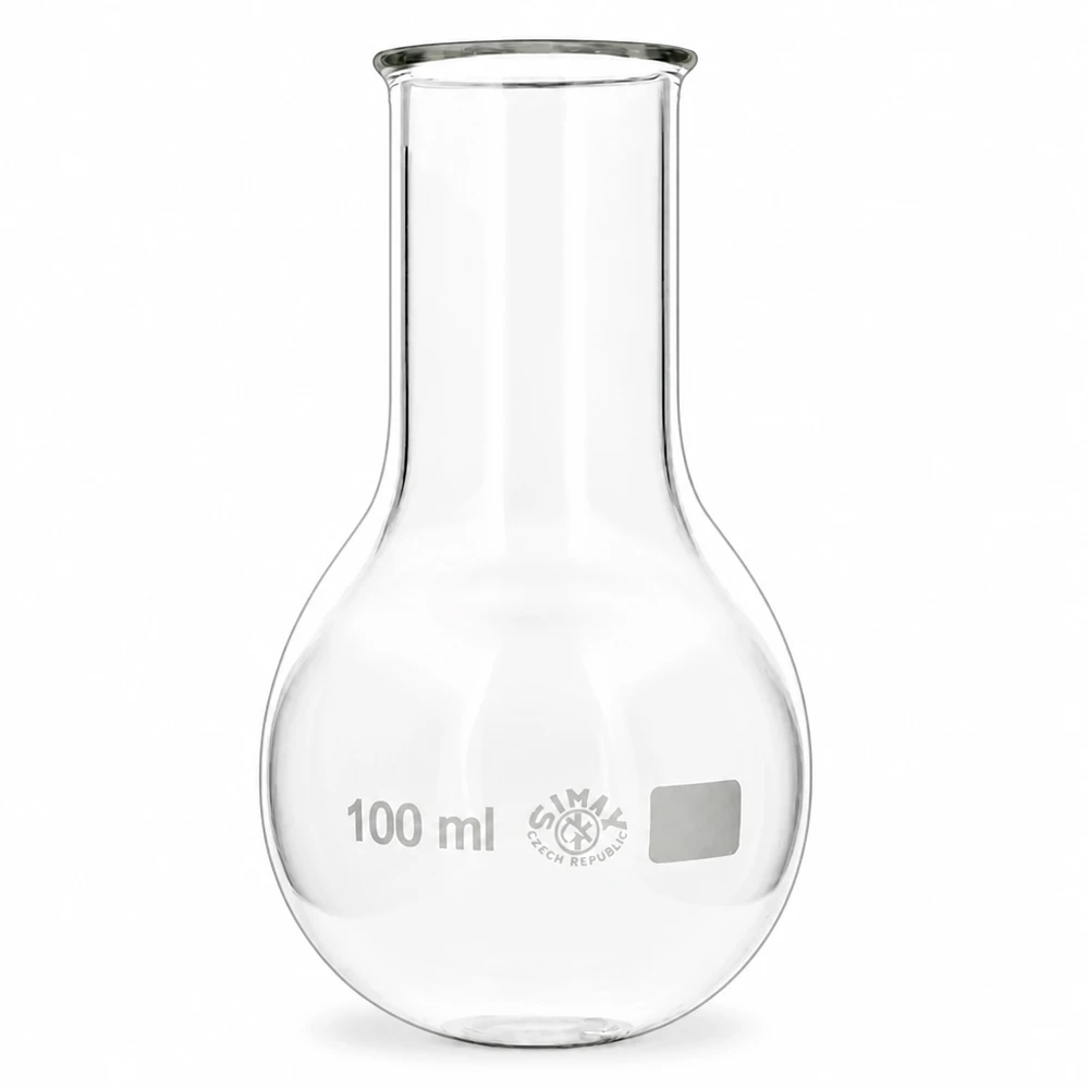 Rundkolben 100ml Weithals Rundkolben 100ml Weithals aus Borosilikatglas für Labor und professionelle Anwendungen bei Pacadura.de