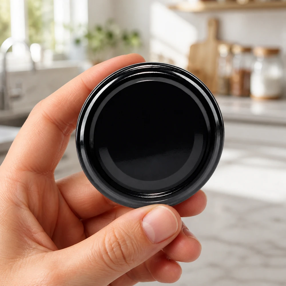 UNiTWIST TO48 Twist-Off-Deckel schwarz BioSeal BPA-NI unitemp für Gläser Gastronomie Lebensmittel