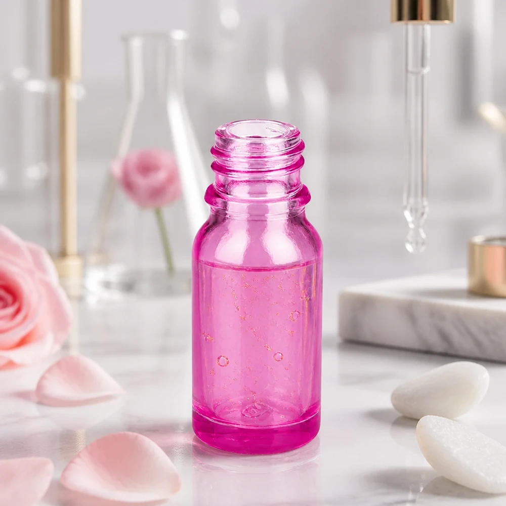 10ml Apothekenflasche PurpleLine UT18/10 UNiTWIST 10ml Apothekenflasche PurpleLine UT18/10 UNiTWIST aus Glas für professionelle Anwendung in Kosmetik und Pharmazie