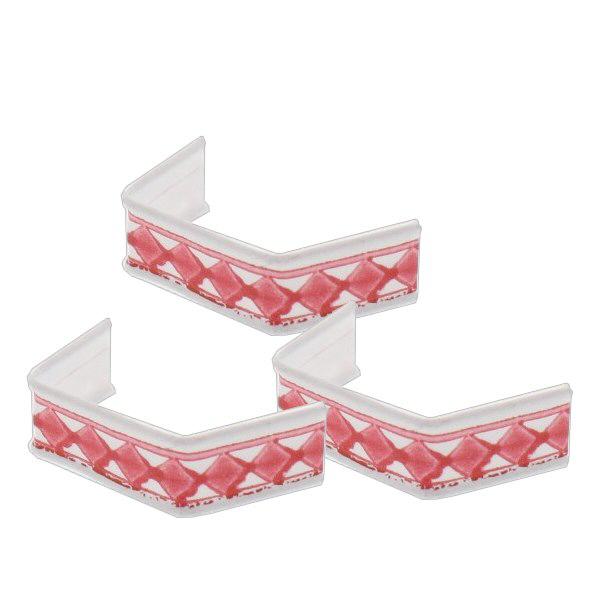 1 U-Clip aus Papier, Länge 40, rot/weiss 1 U-Clip aus Papier, Länge 40, rot/weiss