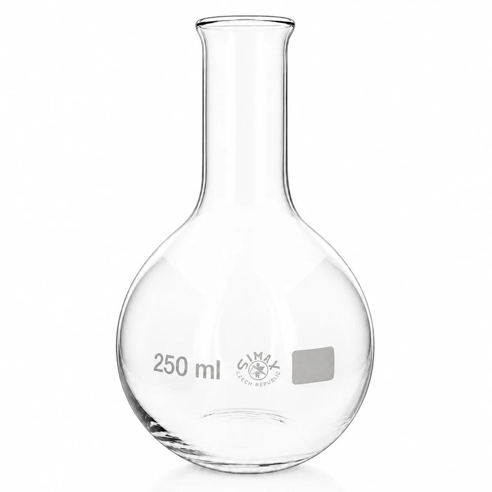 Stehkolben 250ml Enghals aus Borosilikatglas für Labor und Industrie bei Pacadura Fachhandel