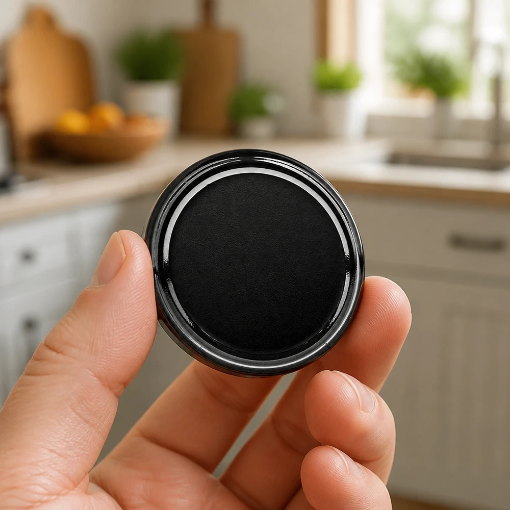 58mm TO58 BasicSeal Schraubdeckel schwarz Weißblech Industriequalität Großhandel Pacadura