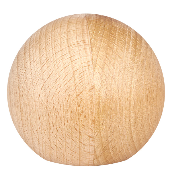 UNiTWIST Holzkugel (Buche) für WECK RR80 UNiTWIST Holzkugel Buche für WECK RR80 - Detailansicht der natürlichen Holzstruktur und Maserung