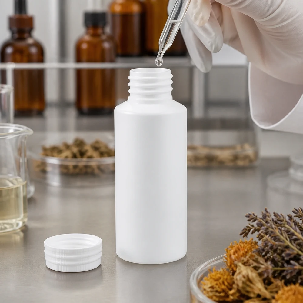 Apothekenflasche HDPE 30ml weiß, ohne Verschluss Apothekerflasche HDPE 30ml weiß ohne Verschluss für professionellen Labor und Pharmabereich
