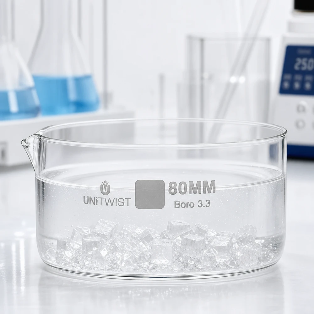Kristallisierschale ø80mm Borosilikatglas UNiTWIST Kristallisierschale 80mm Borosilikatglas 3.3 UNiTWIST für Labor und Gewerbe bei Pacadura