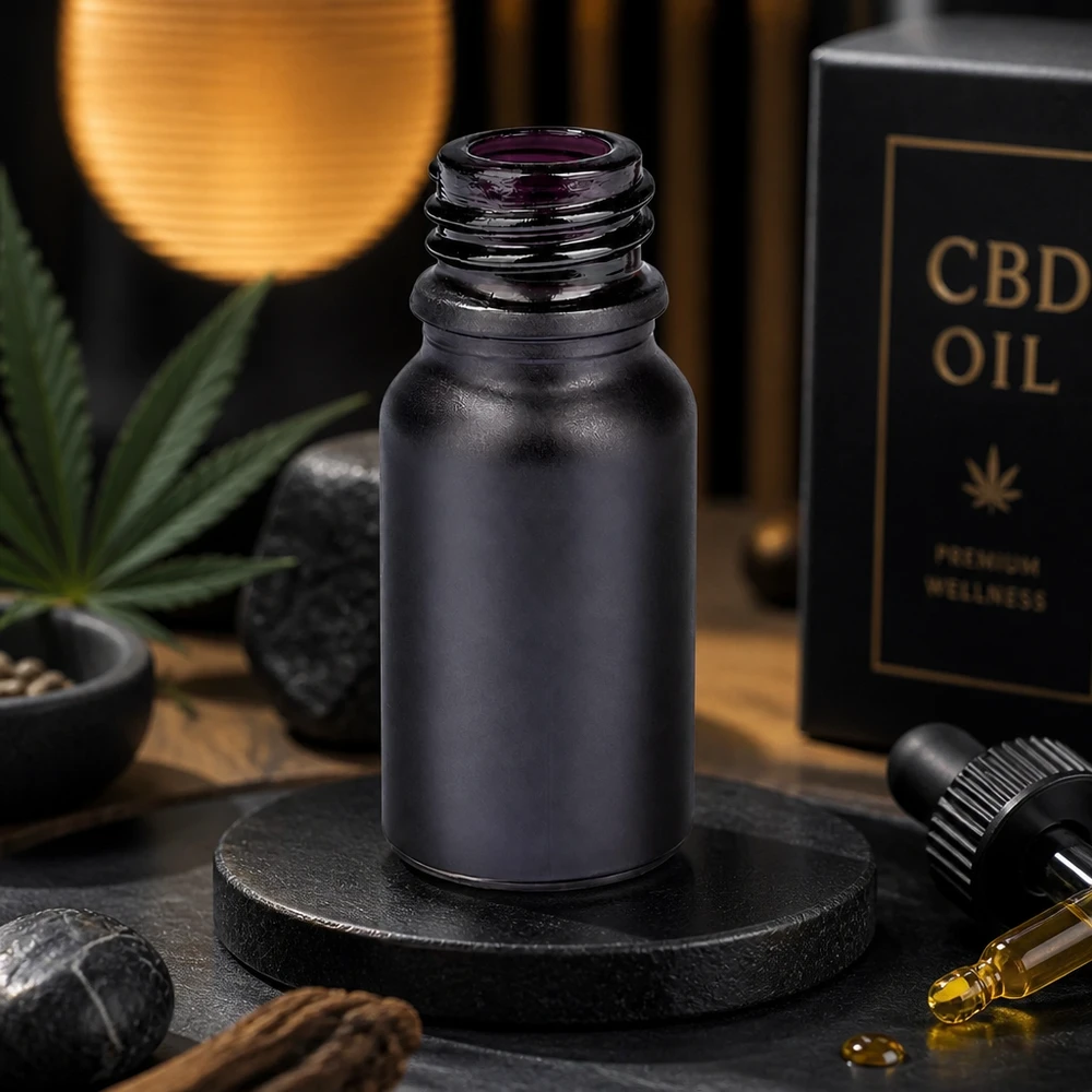 10ml Apothekerflasche BlackLine UT18/10 UNiTWIST Violettglas für professionelle Anwendung Gewerbetreibende