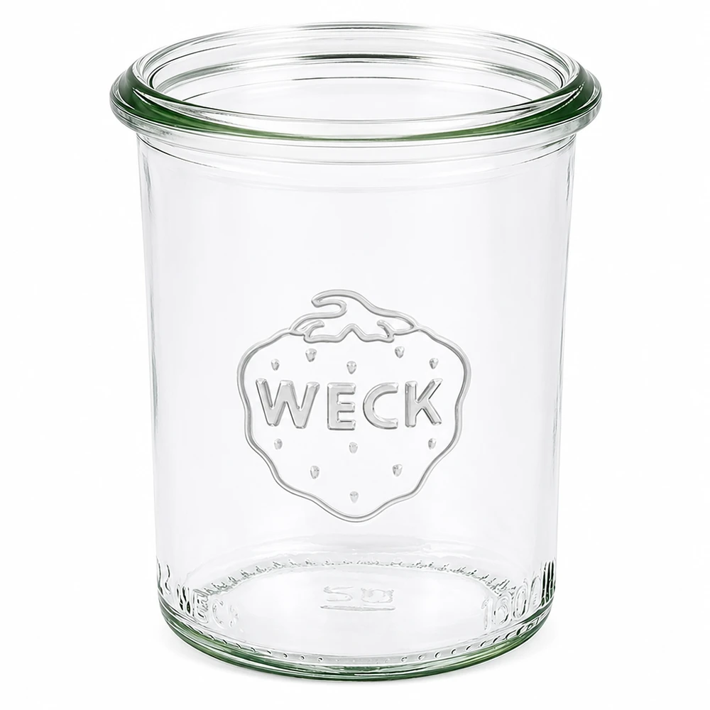160ml Sturzglas WECK RR60 160ml WECK Sturzglas RR60 mit geprägtem Logo transparentes Einmachglas ohne Deckel