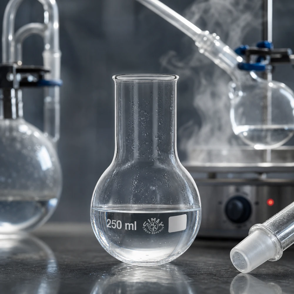 Stehkolben 250ml Weithals aus Borosilikatglas für professionelle Laboranwendungen bei Pacadura.de