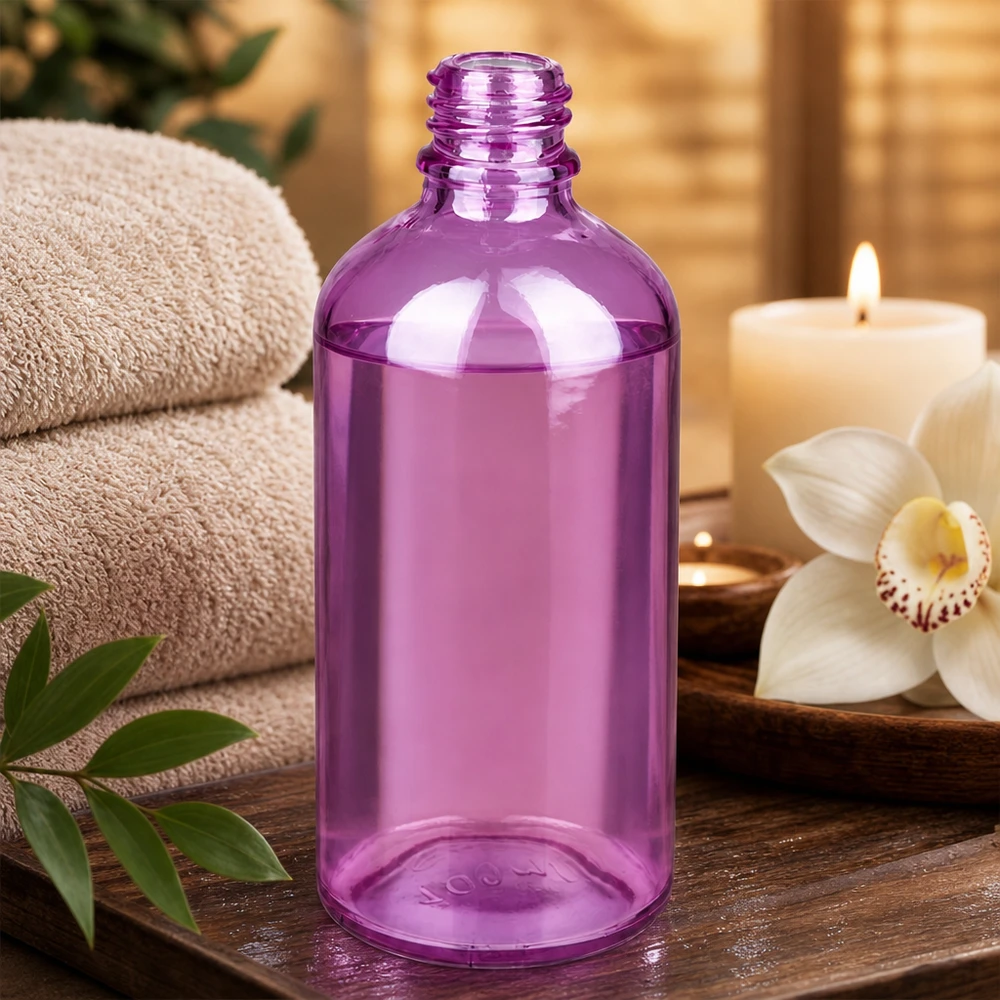 100ml Apothekenflasche PurpleLine UT18/100 UNiTWIST 100ml Apothekerflasche aus violettem Glas UNiTWIST UT18 für professionelle Kosmetik und Pharmazie bei Pacadura