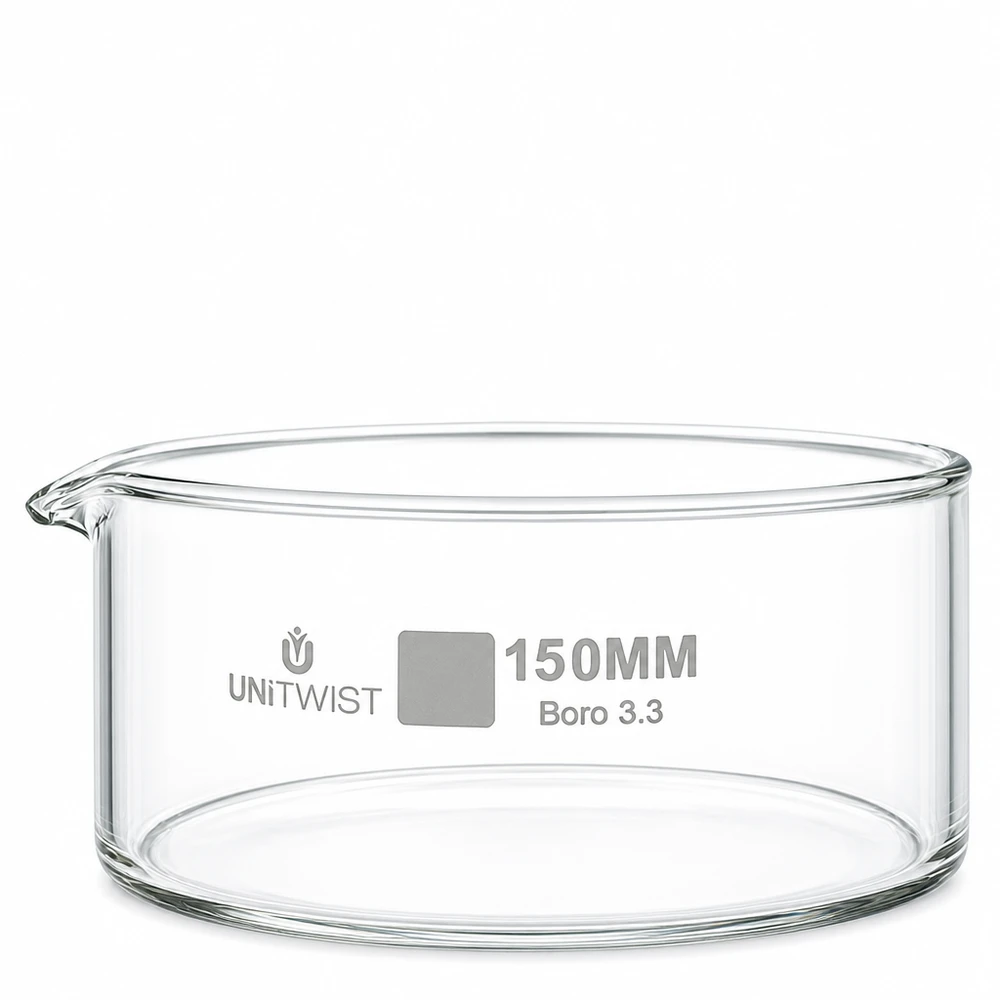 Kristallisierschale ø150mm Borosilikatglas UNiTWIST Kristallisierschale 150mm Borosilikatglas Boro 3.3 UNiTWIST für Labor und Gewerbe