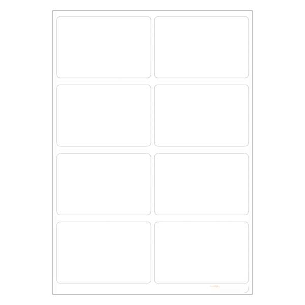 Universal Etiketten weiß (48 Aufkleber) 25x40mm