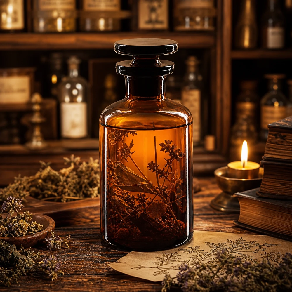 Rundschulterfl. 50ml braun Enghals Glasstopfen Braune Rundschulterflasche 50ml Enghals mit Glasstopfen für professionellen Laboreinsatz