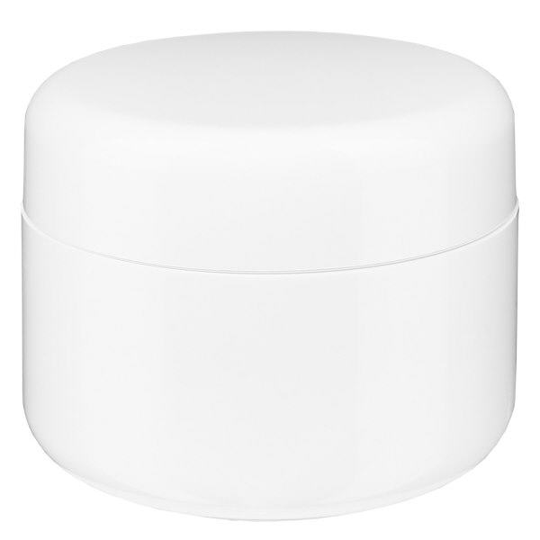 Cremedose Softline weiß 50ml mit Schraubverschluss