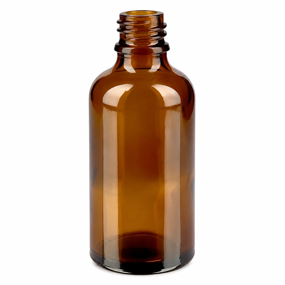 50ml braune Apothekenflasche aus ApoGlas für professionelle Anwendung in Pharmazie und Kosmetik