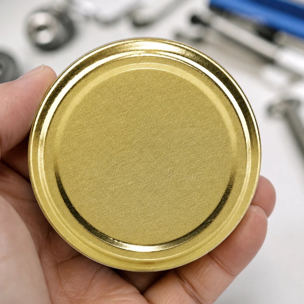 82mm TO82 BasicSeal Twist-Off-Deckel gold aus Weißblech für gewerbliche Einmachgläser Großhandel