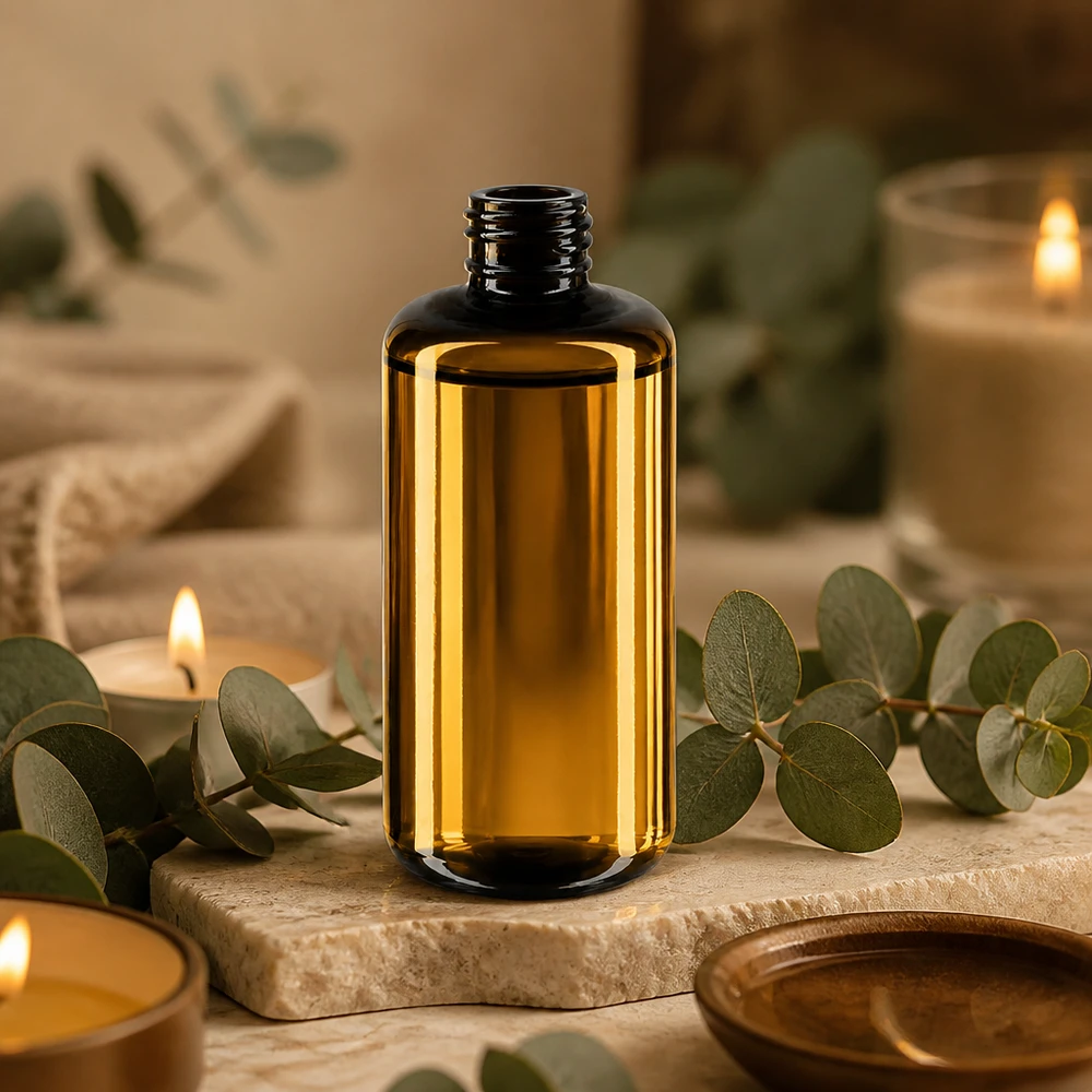 Violettglas Flasche 200ml 410/24 200ml Violettglas Kosmetikflasche Draco Miron für professionelle Kosmetik und Aromatherapie bei Pacadura.de