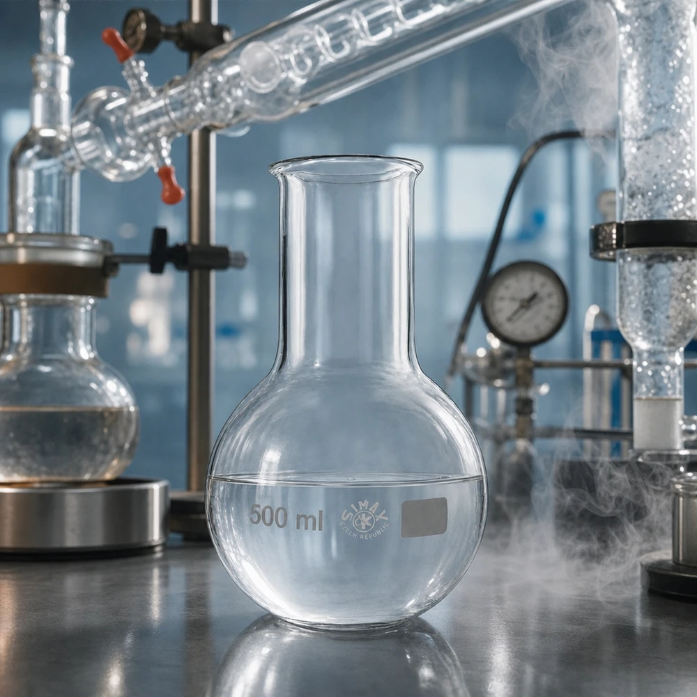Stehkolben 500ml Weithals Borosilikatglas für professionelle Laboranwendungen bei Pacadura.de
