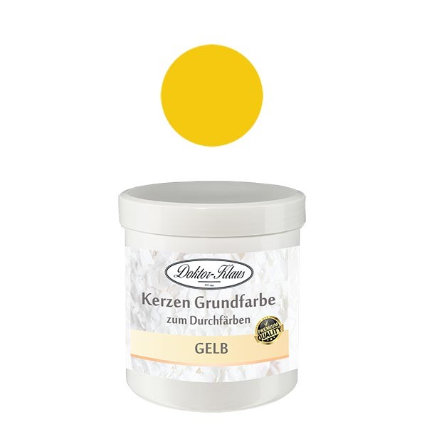Doktor-Klaus Kerzengrundfarbe Gelb, 7gr, in Dose Doktor-Klaus Kerzengrundfarbe Gelb, 7gr, in Dose