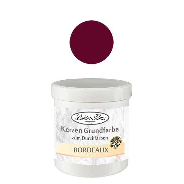 Doktor-Klaus Kerzengrundfarbe Bordeaux, 7gr, in Dose Doktor-Klaus Kerzengrundfarbe Bordeaux, 7gr, in Dose