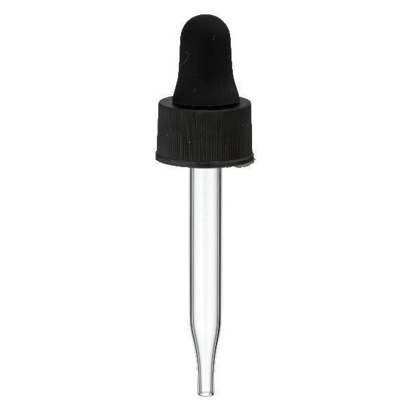Glas-Tropfpipette schwarz UT13/5 UNiTWIST Glas-Tropfpipette schwarz UT13/5 UNiTWIST