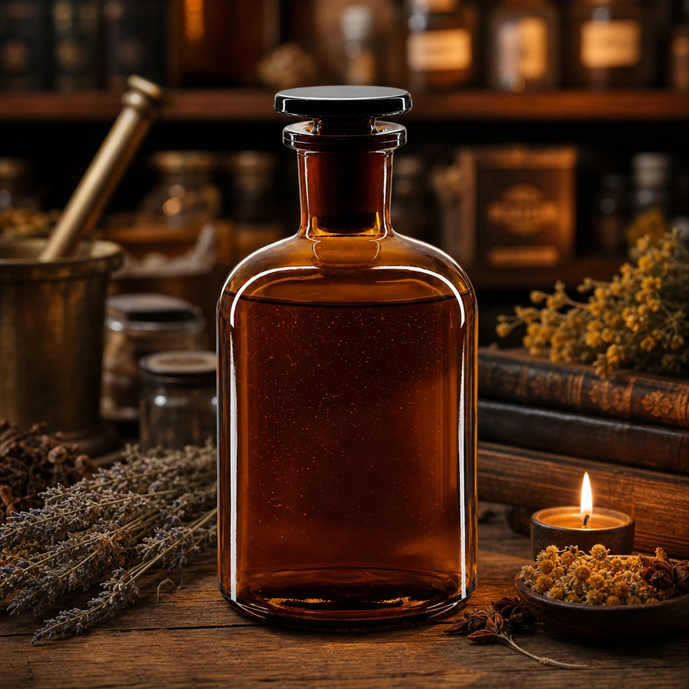 Rundschulterfl. 250ml braun Enghals Glasstopfen Rundschulterflasche 250ml Braunglas Enghals mit Glasstopfen für professionellen Laboreinsatz