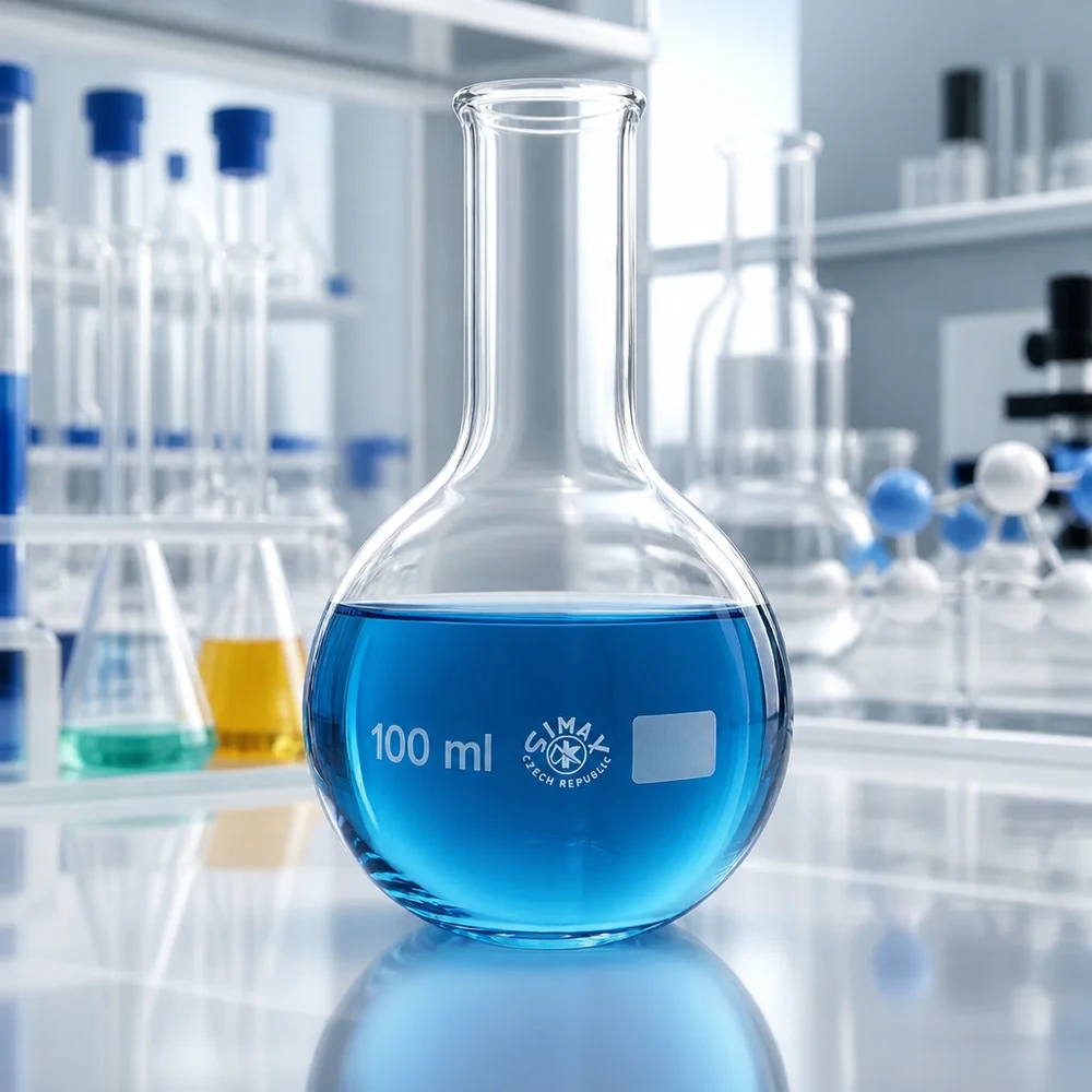 Stehkolben 100ml Enghals Stehkolben 100ml Enghals aus Borosilikatglas für professionelle Laboranwendungen bei Pacadura.de