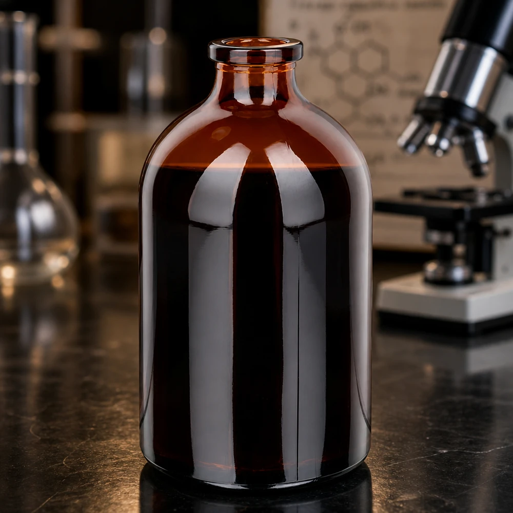 Injektionsflasche Braunglas 100ml für pharmazeutischen und gewerblichen Einsatz im Labor