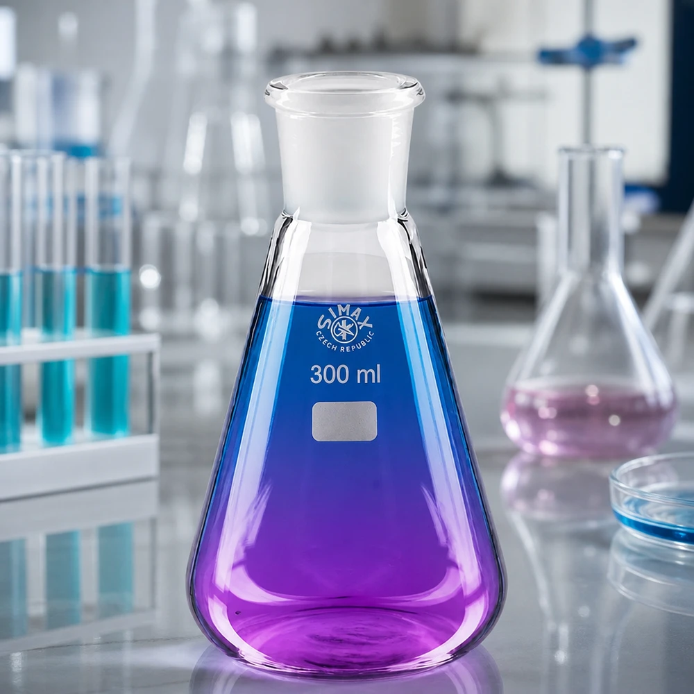 Erlenmeyerkolben 300ml Glas mit Normschliff 29/32 für Laborbedarf und professionelle Anwendungen bei Pacadura
