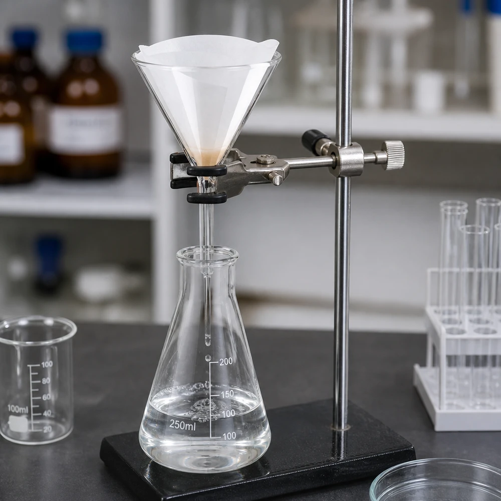 Trichter ø85mm Borosilikat Winkel 60 Kurzstil Borosilikat-Trichter 85mm Durchmesser 60° Winkel Kurzstiel für professionelle Labortechnik und gewerbliche Anwendung