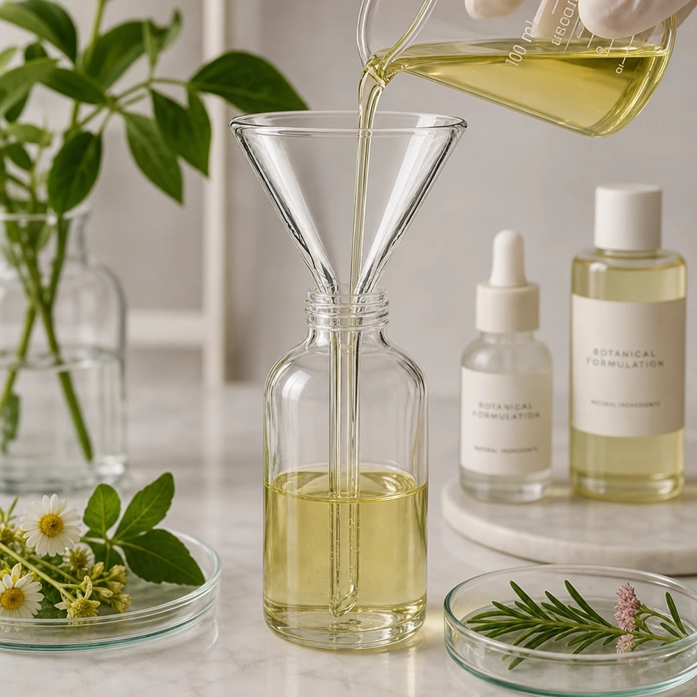 Glastrichter 35mm Durchmesser Kalk-Soda-Glas 60° Winkel Kurzstiel für professionelle Laboranwendungen