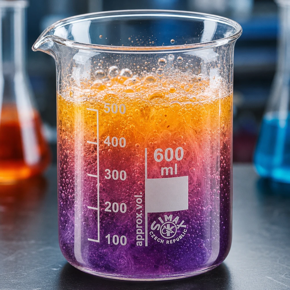 Becherglas 600ml Borosilikatglas niedrige Form für professionelle Laboranwendungen bei Pacadura Fachhandel