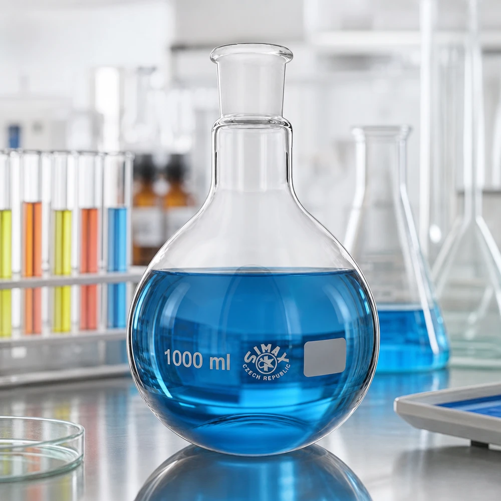 Stehkolben 1000ml Borosilikatglas mit Normschliff 29/32 für professionelle Laboranwendungen bei Pacadura