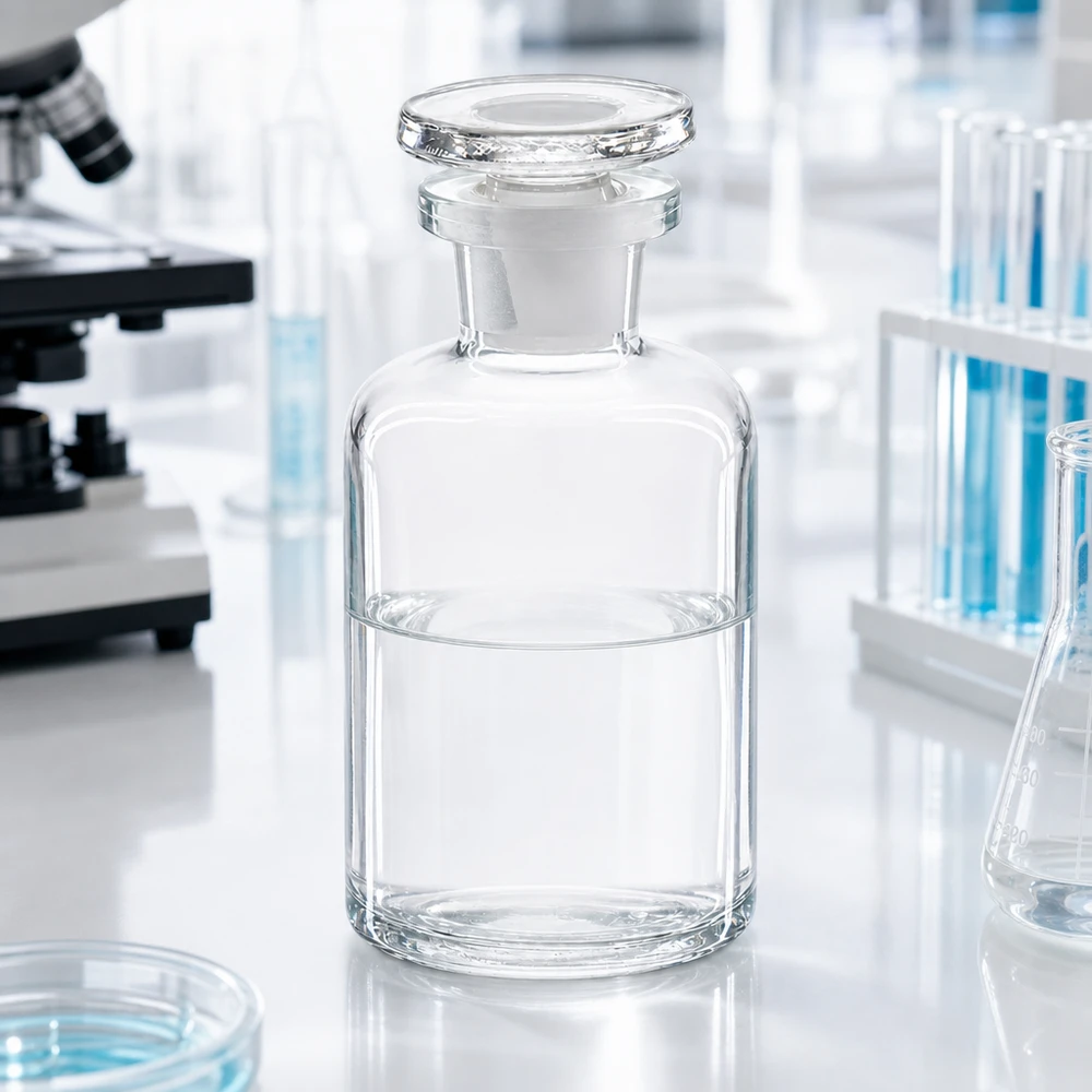 Rundschulterflasche 50ml klar Enghals Glasstopfen Rundschulterflasche 50ml klar Enghals mit Glasstopfen für Labor und Gewerbe