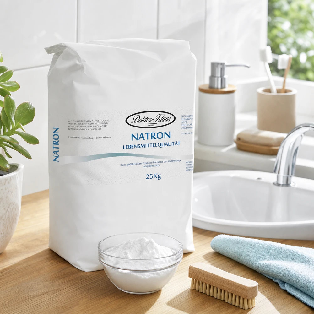 25kg Natron Pulver Natriumhydrogencarbonat Großpackung für Gewerbetreibende professionelle Anwendung Reinigung